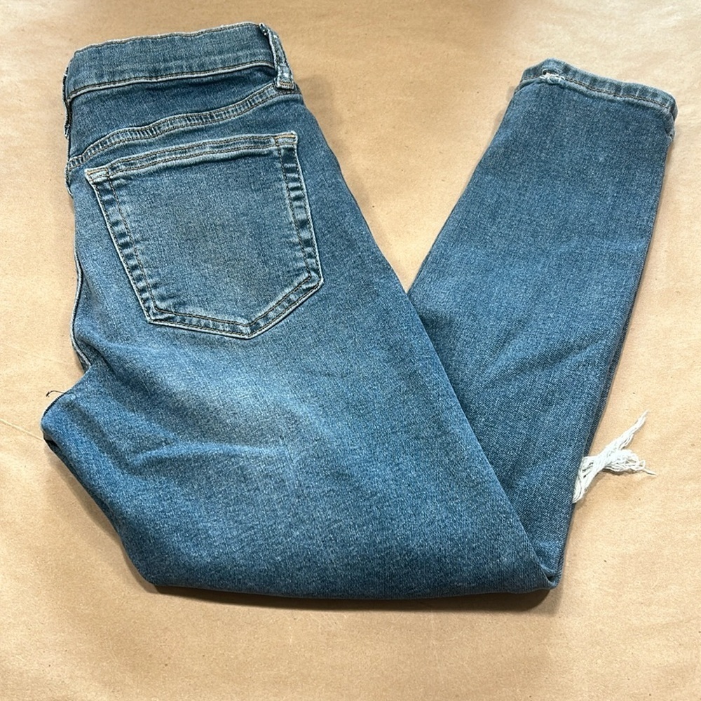 Top Shop Distressed Skinny Jean Sz W28 Petite